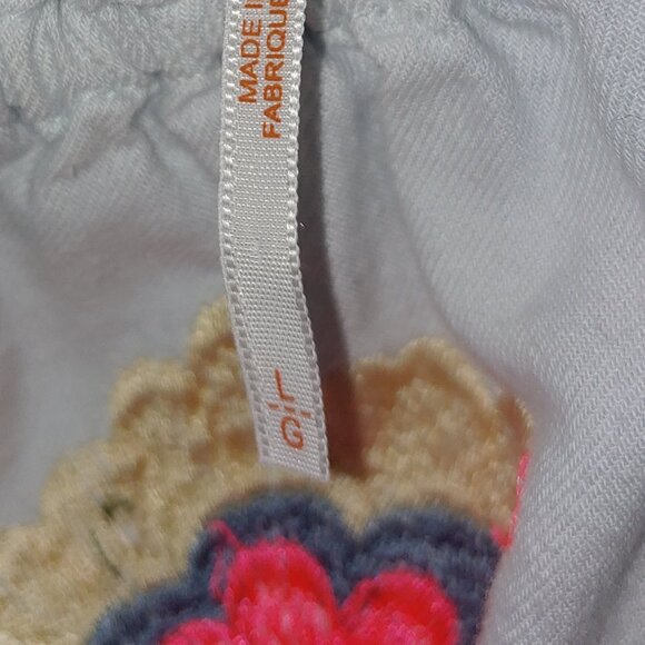 Free People Fleur Du Jour Off Shoulder Embroidered Mini Dress Tunic Dress Blue L - Picture 3 of 7